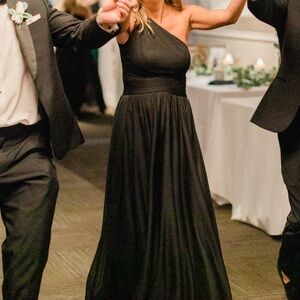 Black One-Shoulder Dress